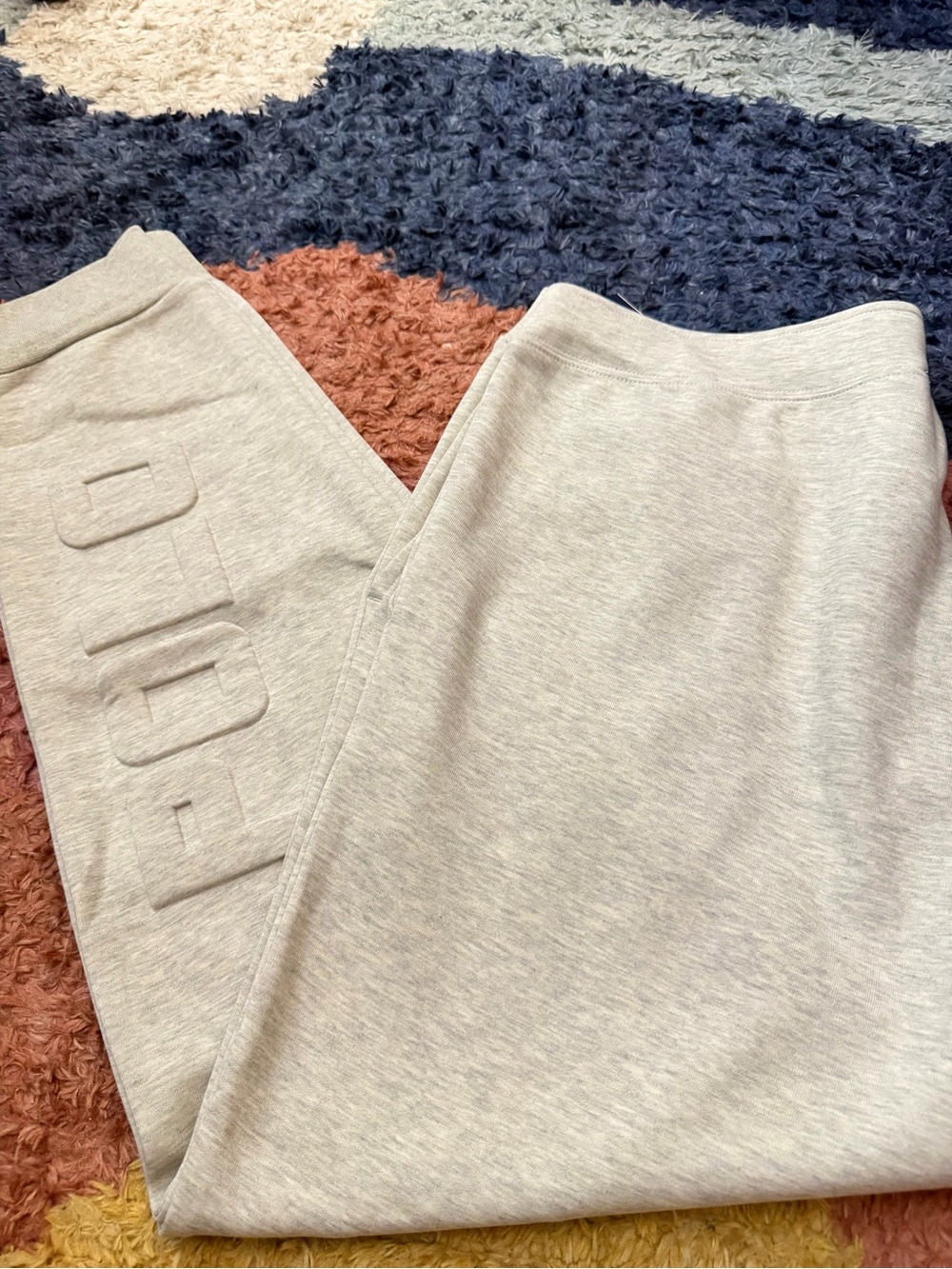 Polo Ralph Lauren Light Gray Embossed Sweatpants